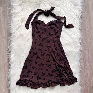 Fashion Nova brown mini dress